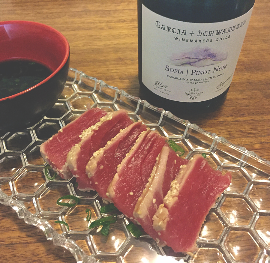 sofia and seared tuna