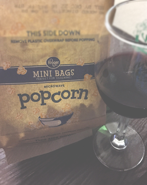 chianti and popcorn